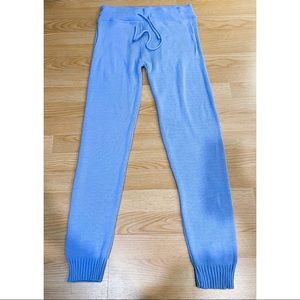 Blue Knit joggers